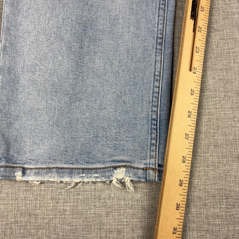 Dear John Jeans Womens 29 Blue Light Wash High Rise Straight Distressed Denim - Picture 6 of 14